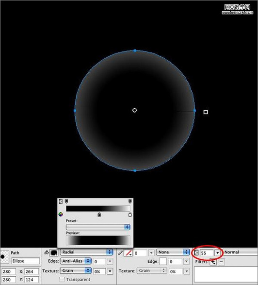 Fireworks制作超级光线水晶球 Fireworks制作超级光线水晶球